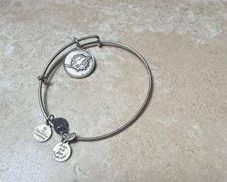 Alex and Ani Miami Dolphins NFL Charm Bangle Bracelet
