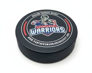 Panthers Warriors Hockey Puck
