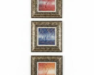 Michael Romero "Tree" Triptych ~ All Signed by the artist