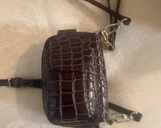 Debbie Brooks Collection Crocodile Embossed Handbag