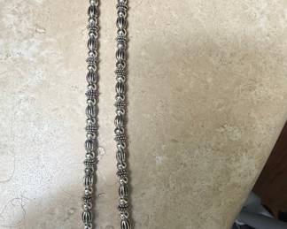 Silver Tone Beaded Necklace