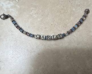 Handmade Beaded Name Bracelet "Carly"