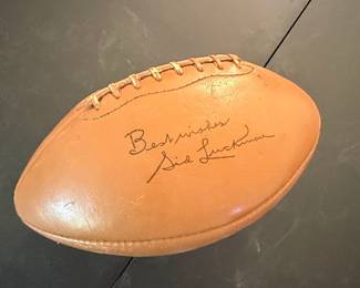 Sid Luckman Signed Football