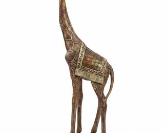 Mosaic Blanket Giraffe Figurine