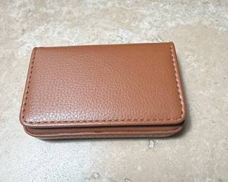 Brown Leather Business Card Holder