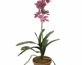 Artificial Dendrobium Orchid Plant in Pot