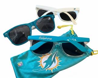 Miami Dolphins Sunglasses Set with Pouch
