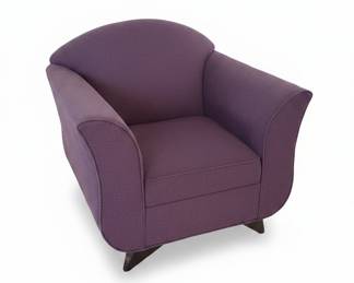 Modway Compose Performance Velvet Accent Chair in Mulberry