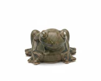 Ceramic Frog Figurine