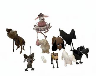 Assorted Decorative Dog Figurines