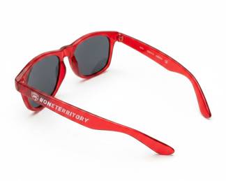 Red Promotional Sunglasses with #ONETERRITORY