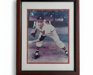 Mickey Mantle "The Mick" Framed Photograph