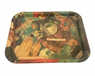 Collage Art Serving Tray