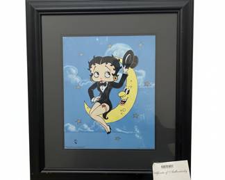 Betty Boop "Boop Up On The Moon" Limited Edition Art Print