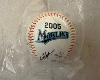 2005 Florida Marlins Autographed Baseball