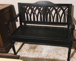 Safavieh Benjamin Black Wood Accent Bench