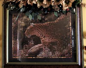 A Striking Pose Leopard Painting