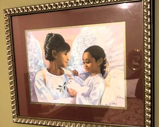 Angel Tuck Us Painting