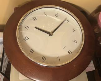 Wood Round Wall Clock