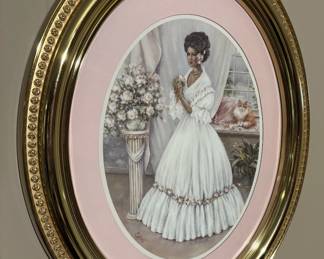 Victorian Lady Painting