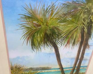 Florida watercolor-- large-- Gene Rizzo artist 