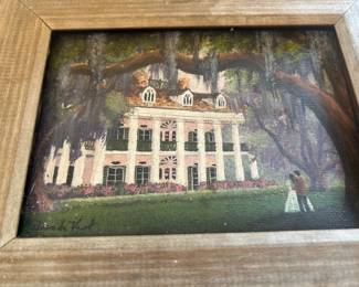 Oak Alley plantation by a local artist