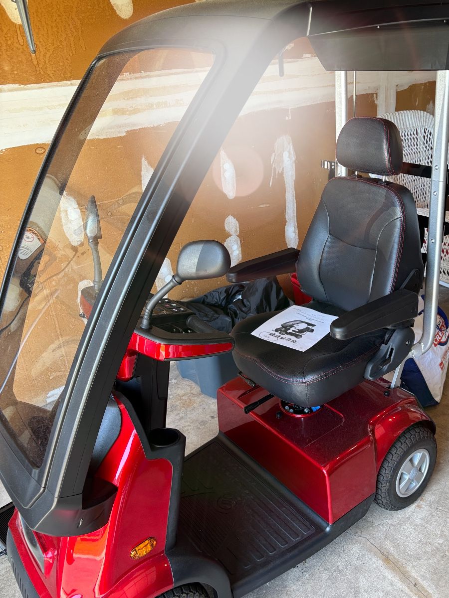 Mini-scooter with weather top