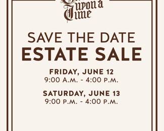 estate sales graphics save date