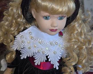 Victorian Collection "Emily" Porcelain Doll by Melissa Jane