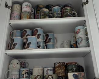 Assorted Vintage Glassware and Ceramic Mugs