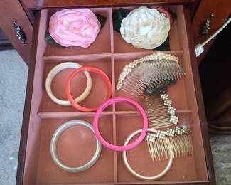 Assorted Vintage Costume Jewelry and Hair Accessories