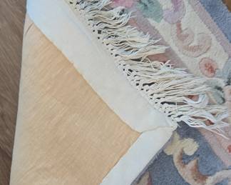 Serena Aubusson II Floral Wool Oval Rug