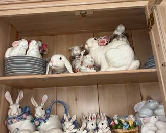 Collection of Ceramic Easter Bunnies