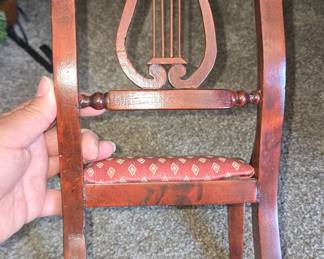 Miniature Lyre Back Side Chair - Duncan Phyfe Style