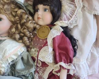 Vintage Porcelain Doll with "May" Tag