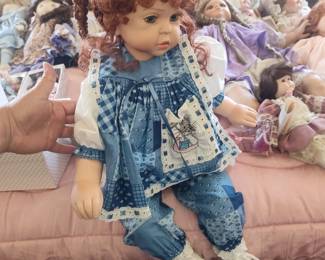 Porcelain Doll with Red Hair