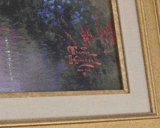 Thomas Kinkade "Pools of Serenity" Limited Edition Hand-Enhanced Lithograph