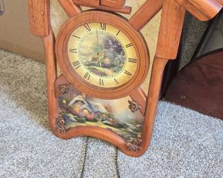 The Bradford Exchange Thomas Kinkade "A Village Charm" Cuckoo Clock