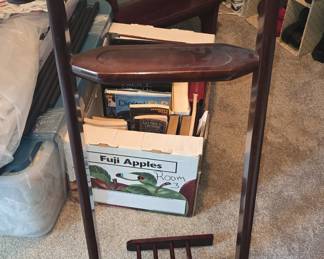 Mid-Century Modern Wooden Valet Stand
