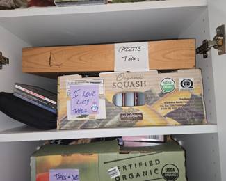 Assorted Cassette Tapes and CDs