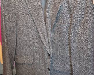 Men's Herringbone Wool Blend Blazer