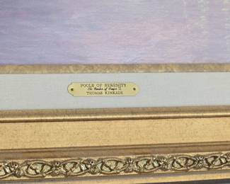 Thomas Kinkade "Pools of Serenity" Limited Edition Hand-Enhanced Lithograph
