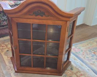 Bombay Company "060" Corner Curio Cabinet