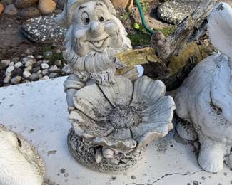 Vintage "Big Fred" Concrete Garden Gnome Statue