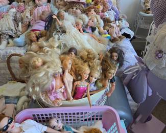 Assorted Vintage and Modern Fashion Dolls Collection