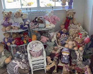 Collection of Boyd's Bears and Dolls