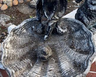 Cherub and Shell Bird Bath