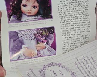 Shy Violet Porcelain Doll by Kay McKee (Hamilton Collection)