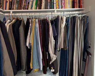 Assorted Men's Clothing and Books