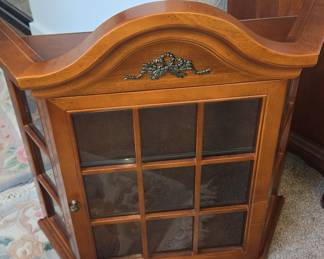 Vintage Bombay Company Curio Cabinet